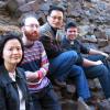  2005-06 Richard and Candace Faulk Scholars: Hsiao-Lan Wang, Elliot Figg, Chol-Ho Kim, Mark Scott (spring 2006). 