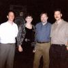 Guest composer Joseph Schwantner with composition faculty members Arnold Friedman, Cindy McTee, and Joseph Klein (September 1999). 