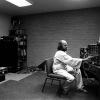 Faculty composer and CEMI co-director Phil Winsor in the CEMI laser lab (1983).